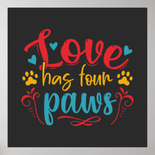 Póster El Amor Tiene Cuatro Paws