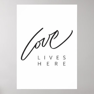 Póster El AMOR VIVE AQUÍ poster