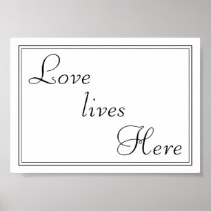 Póster El amor vive aquí poster