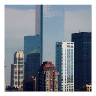 Póster El amplio centro financiero Manhattan Nueva York
