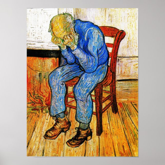 Póster El anciano que asusta a la puerta de la eternidad (Frente)