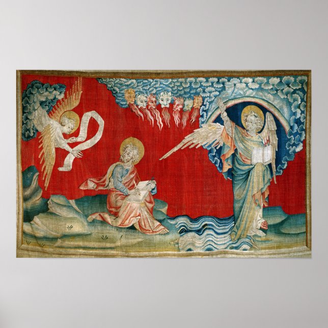 Póster El ángel con un libro abierto (Frente)