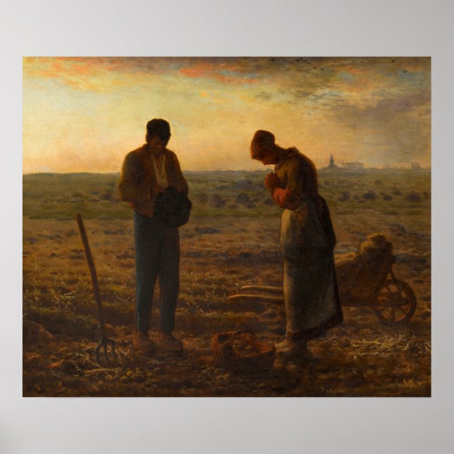 Póster El ángel de Jean-Francois Millet (Frente)
