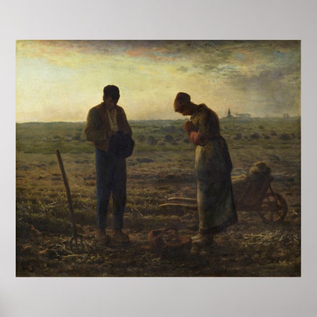 Póster El ángel de Jean-François Millet (Frente)