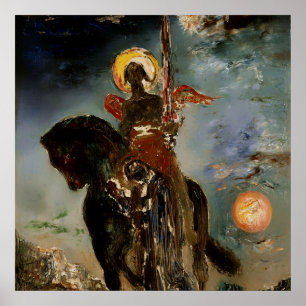 Póster "El ángel de la muerte" por Gustave Moreau