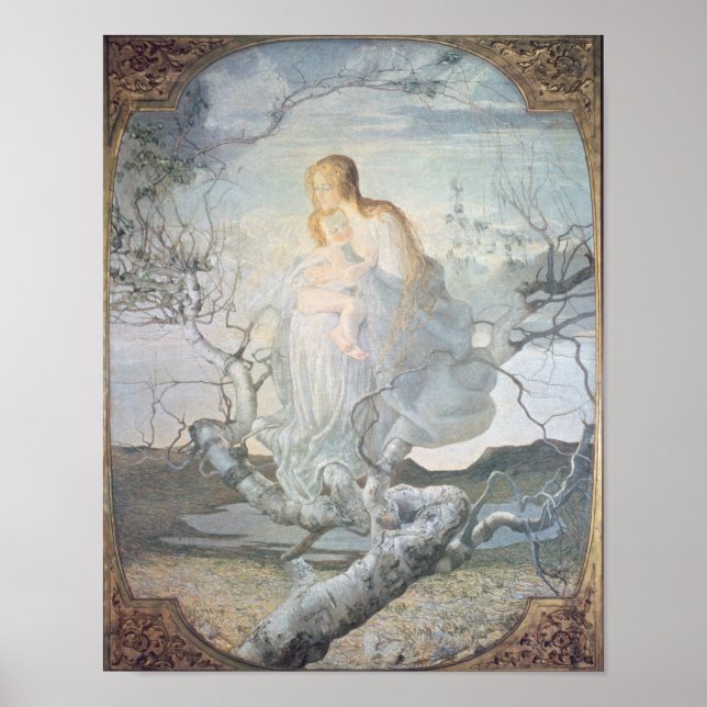 Póster El ángel de la vida, 1894 (Frente)