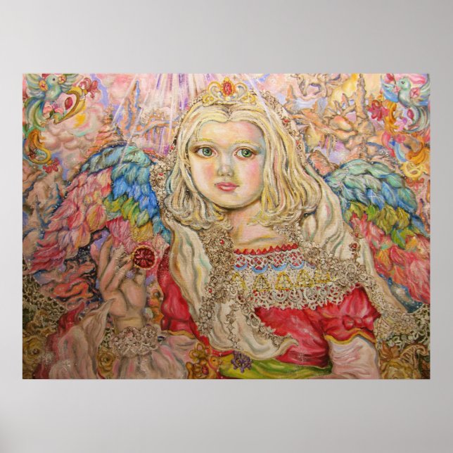 Póster El ángel del rubí. (Frente)