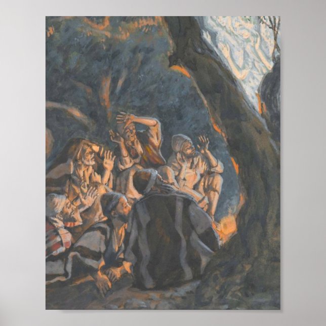 Póster El ángel y los pastores de James Tissot (Frente)