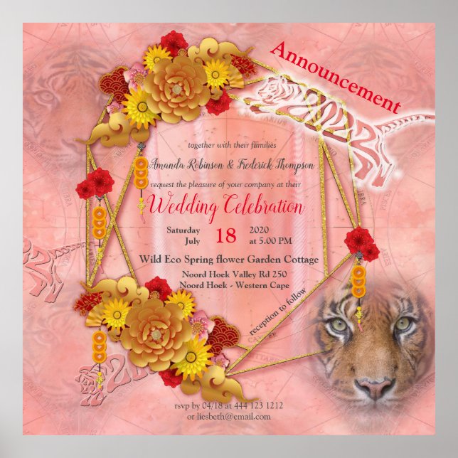 Póster El año del tigre (Frente)