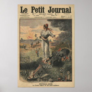 Póster El Año Nuevo, Francia espera por mejores días