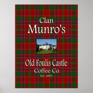 Póster El antiguo café del castillo de Foulis de Clan Mun