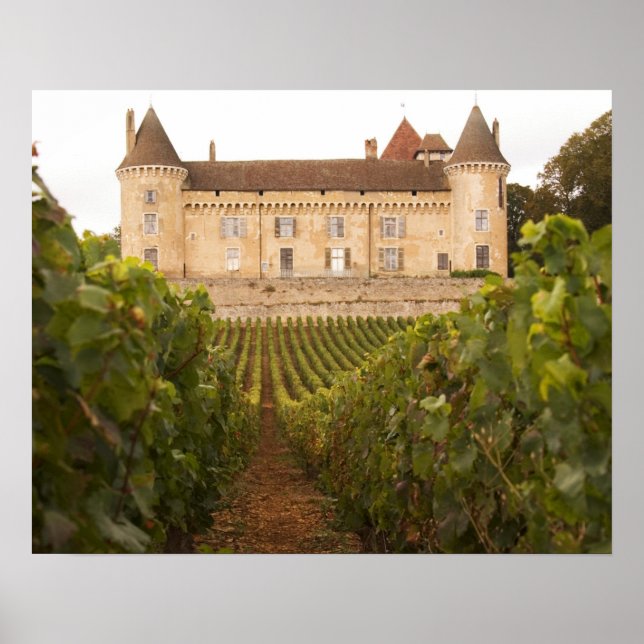 Póster El antiguo castillo medieval Chateau de Rully en l (Frente)