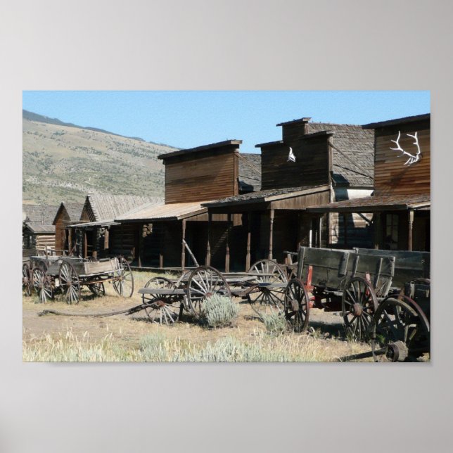Póster El antiguo pueblo occidental (Frente)