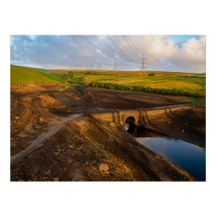 Póster El antiguo puente Packhorse de Baitings