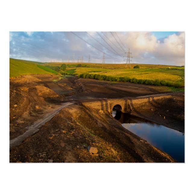 Póster El antiguo puente Packhorse de Baitings (Anverso)