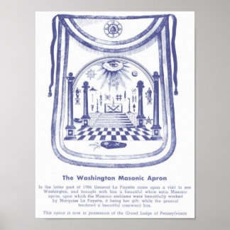 Póster El antipático masónico de George Washington