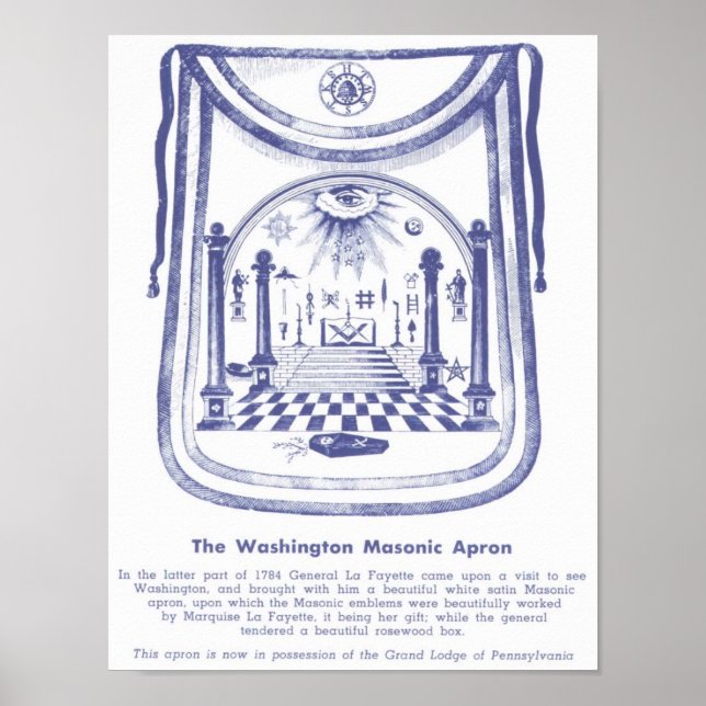 Póster El antipático masónico de George Washington (Frente)