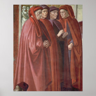 Póster El anuncio a St. Zacharias (fresco) (detalle