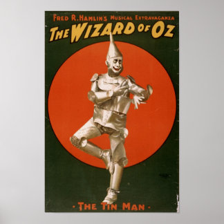 Póster El anuncio del asistente de Oz Tin Man