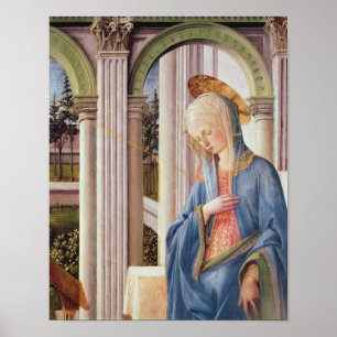 Póster El anuncio, detalle del Virgen María