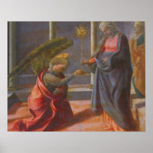 Póster El anuncio (predela del Barbadori Altarp