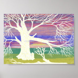 Póster el árbol blanco