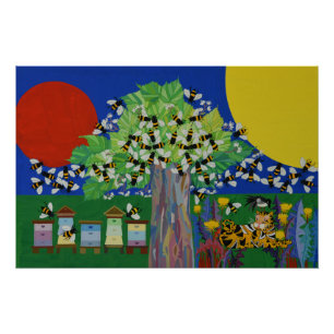 Póster El árbol de abejas