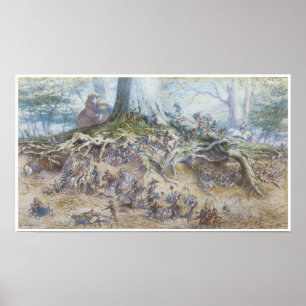Póster El árbol de hadas, Richard Doyle