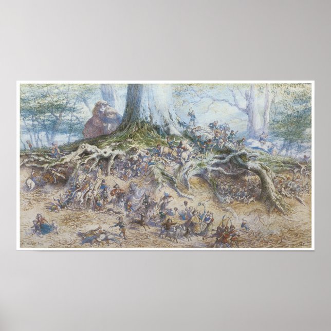 Póster El árbol de hadas, Richard Doyle (Frente)