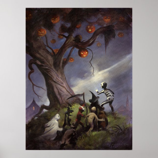 Póster El árbol de Halloween (Frente)