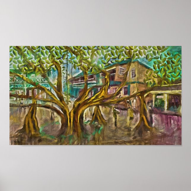 Póster El Árbol De La Vida De Lahaina Banyan (Frente)