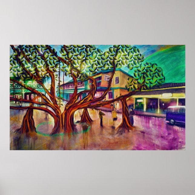 Póster El Árbol De La Vida De Lahaina Banyan (Frente)