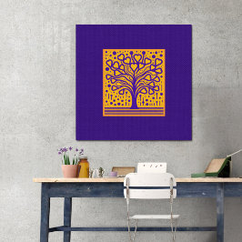 Póster El árbol de la vida del florecimiento del corazón