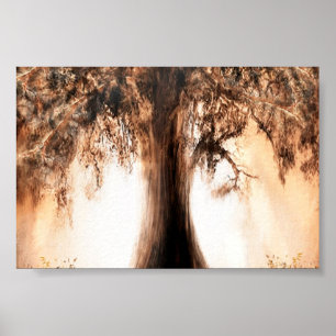 Póster El árbol de la vida en el Poster Sunrise