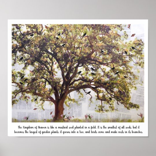 Poster El Arbol De Mostaza Zazzle Es