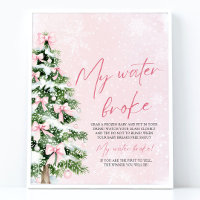 El árbol de navidad de color rosa, mi Baby Shower 