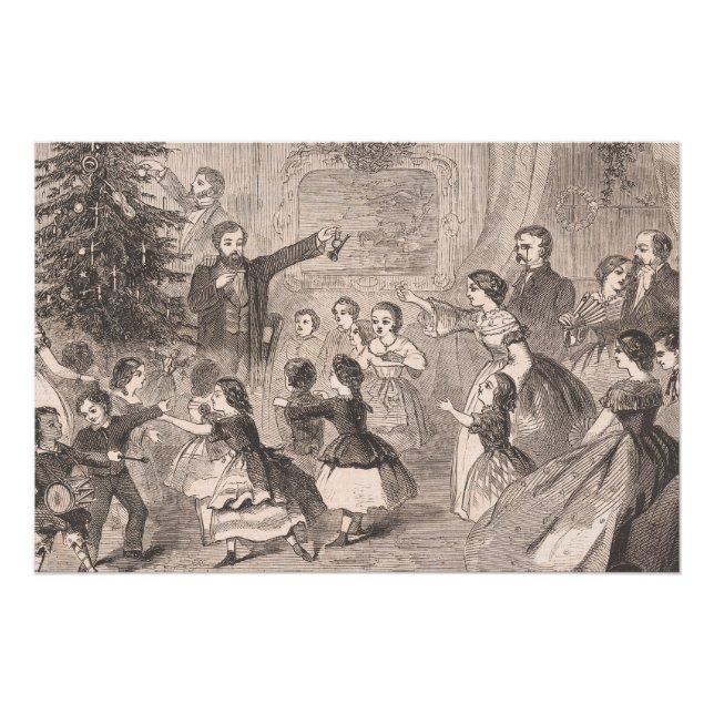 Póster El árbol de Navidad | Winslow Homer (Anverso)