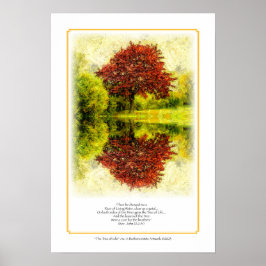 Póster El árbol de tamaño de vida 13x19