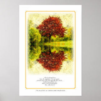 Póster El árbol de tamaño de vida 13x19