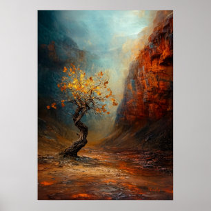 Póster El árbol solitario superviviente: majestuoso paisa