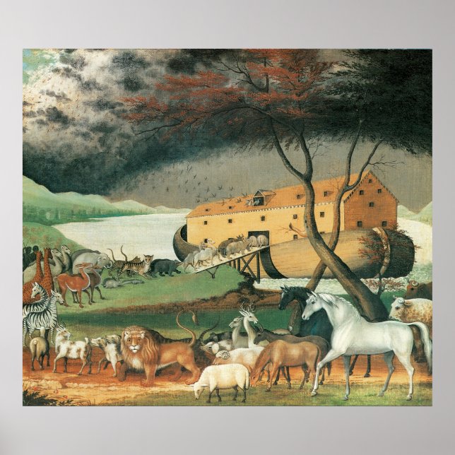 Póster El arca de Edward Hicks Noah (Frente)