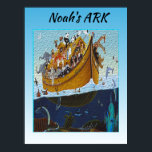 Póster El arca de Noé<br><div class="desc">Ayude a actualizar el dormitorio de su hijo con esta colorida imagen del arca de Noé. La imagen cuenta con varios animales colocados sobre un arca mientras se desplaza por el mar. La imagen también puede servir como una buena introducción a la historia bíblica del arca. Puedes comprar este "poster...</div>
