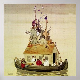 Póster “El Arca de Noé” por W Heath Robinson