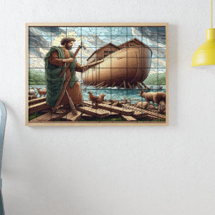 Póster El arca trabajo de fe de Noé