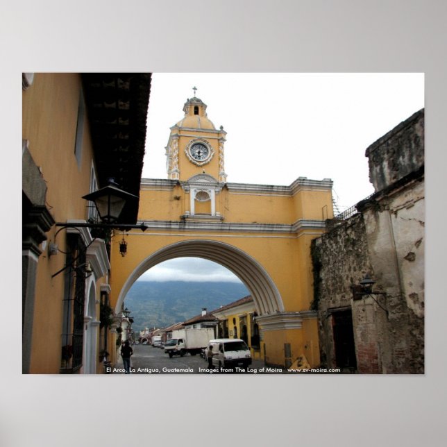 Póster El Arco, La Antigua, Guatemala (Frente)