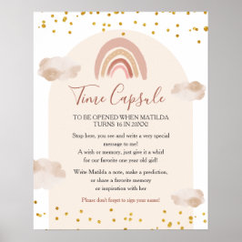 Póster El arcoiris boho no es una maravillosa cápsula del