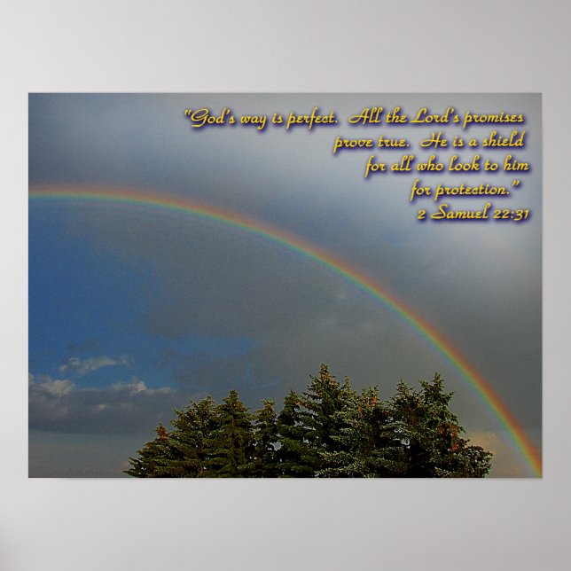 Póster El arcoiris de Dios promete Poster (Frente)