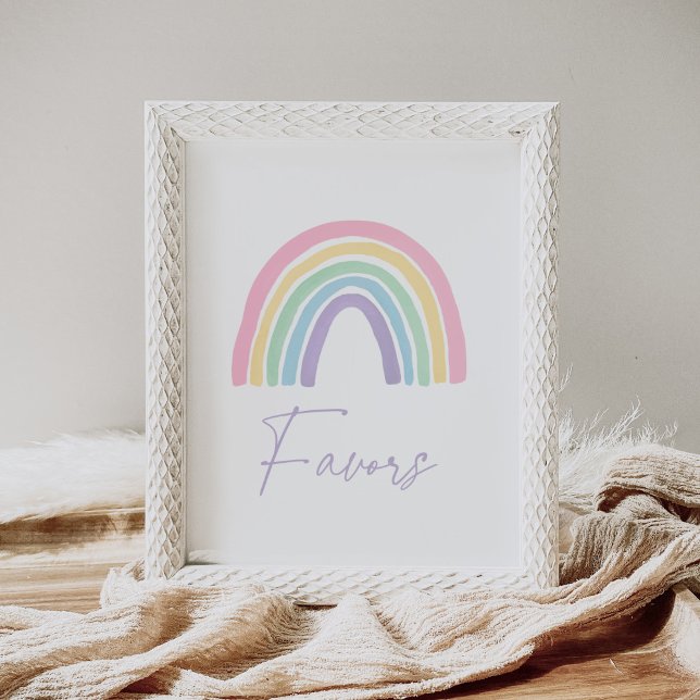 Póster El arcoiris del Pastel Boho Baby Shower favorece e (Subido por el creador)