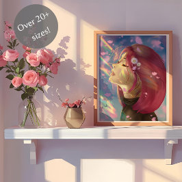 Póster El arcoiris en flor pacífico toca