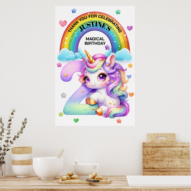 Póster El arcoiris y el segundo Fiesta de cumpleaños de U (Cocina)